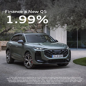 Q5 Financing special with Q5 front facing